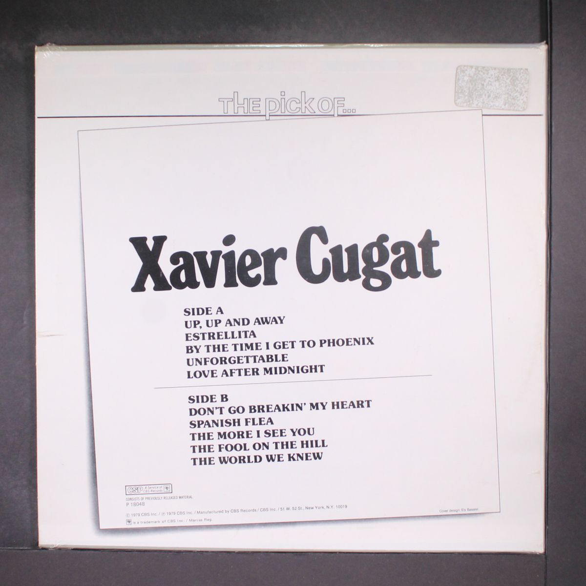 the pick of... by XAVIER CUGAT
