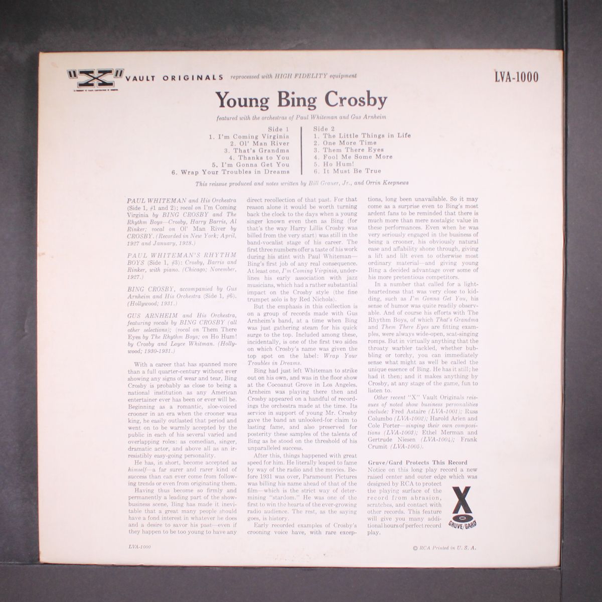 young bing crosby by BING CROSBY