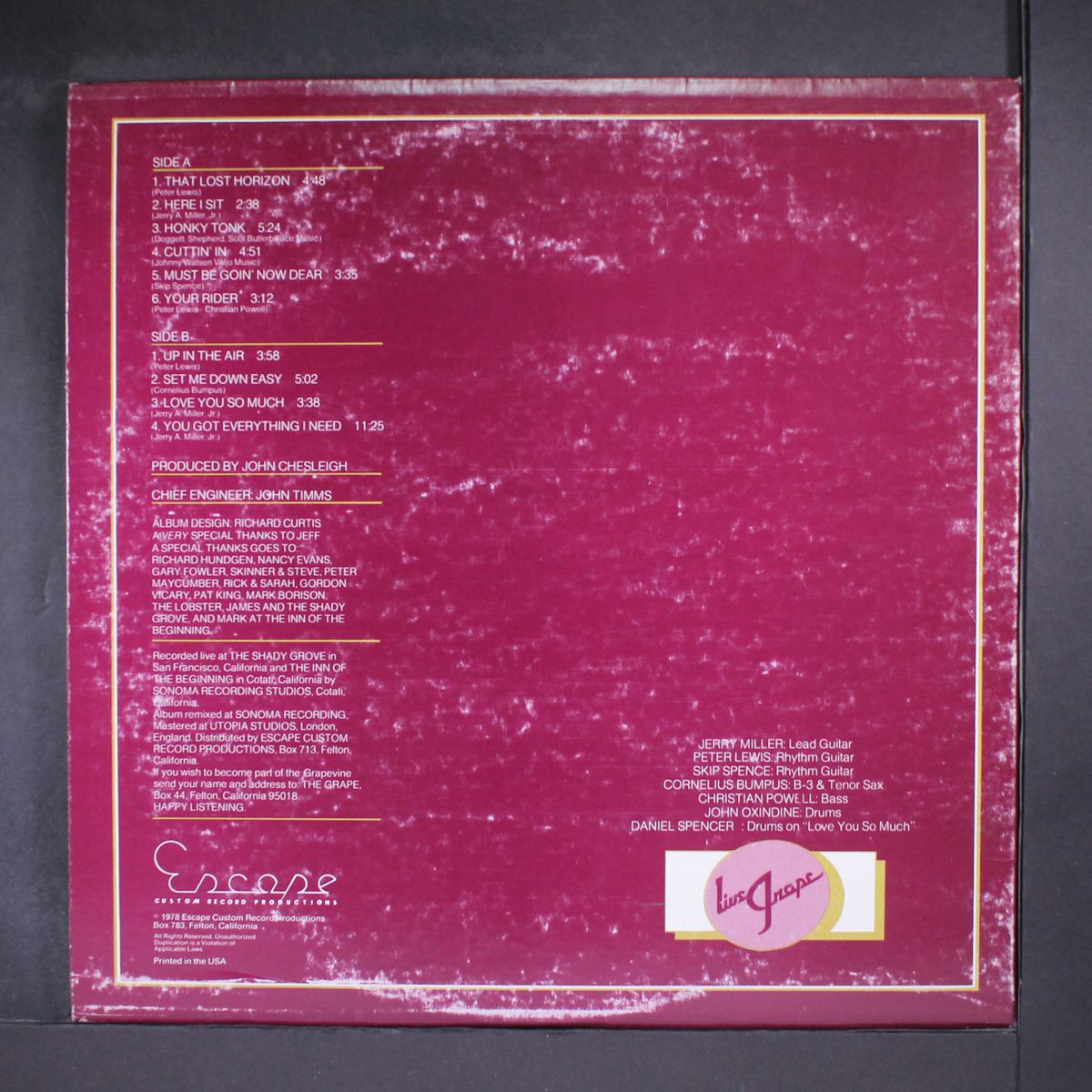 live grape by MOBY GRAPE