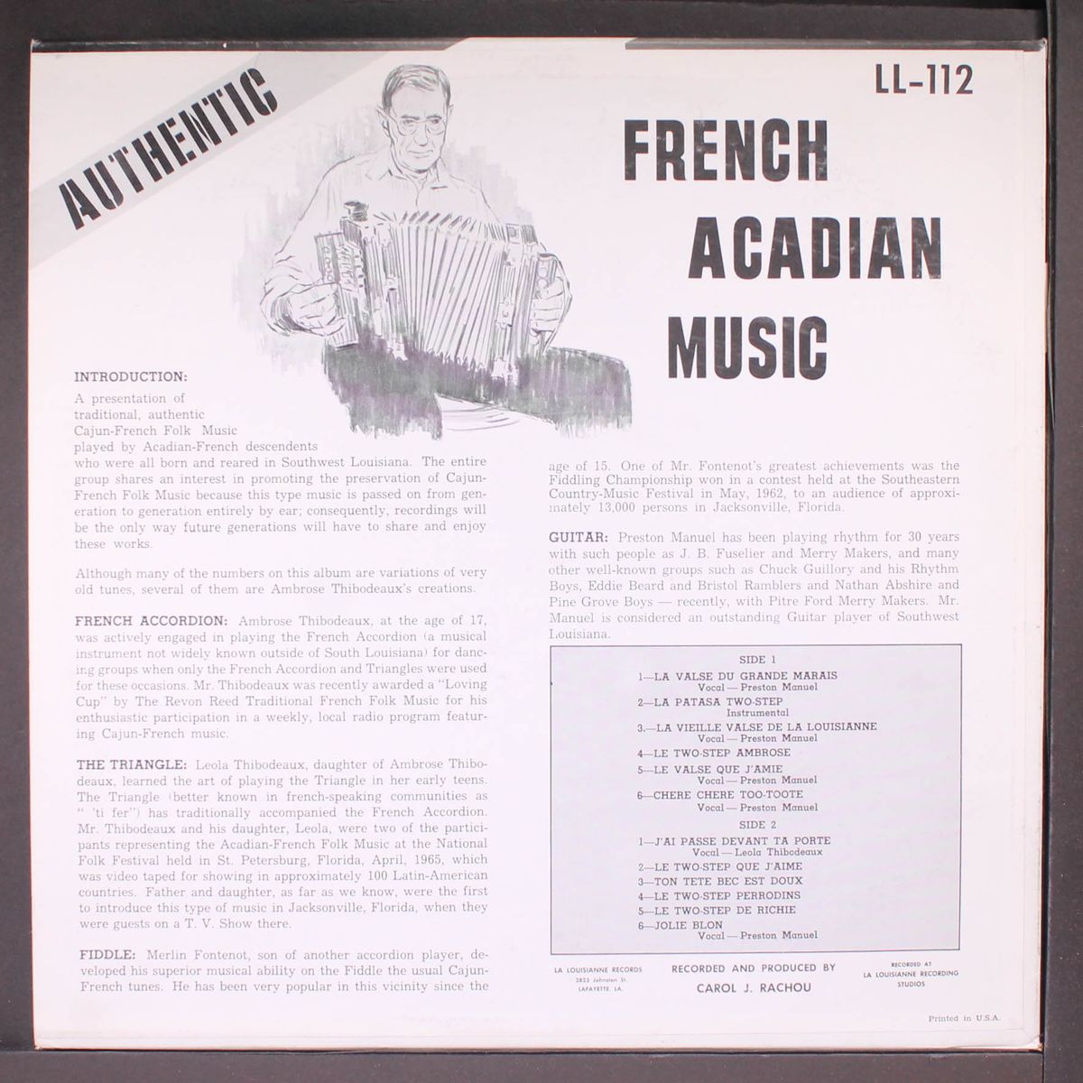 french acadian music by VARIOUS