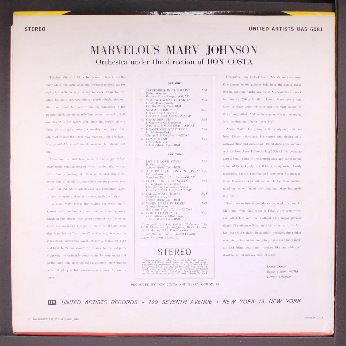 marvelous by MARV JOHNSON