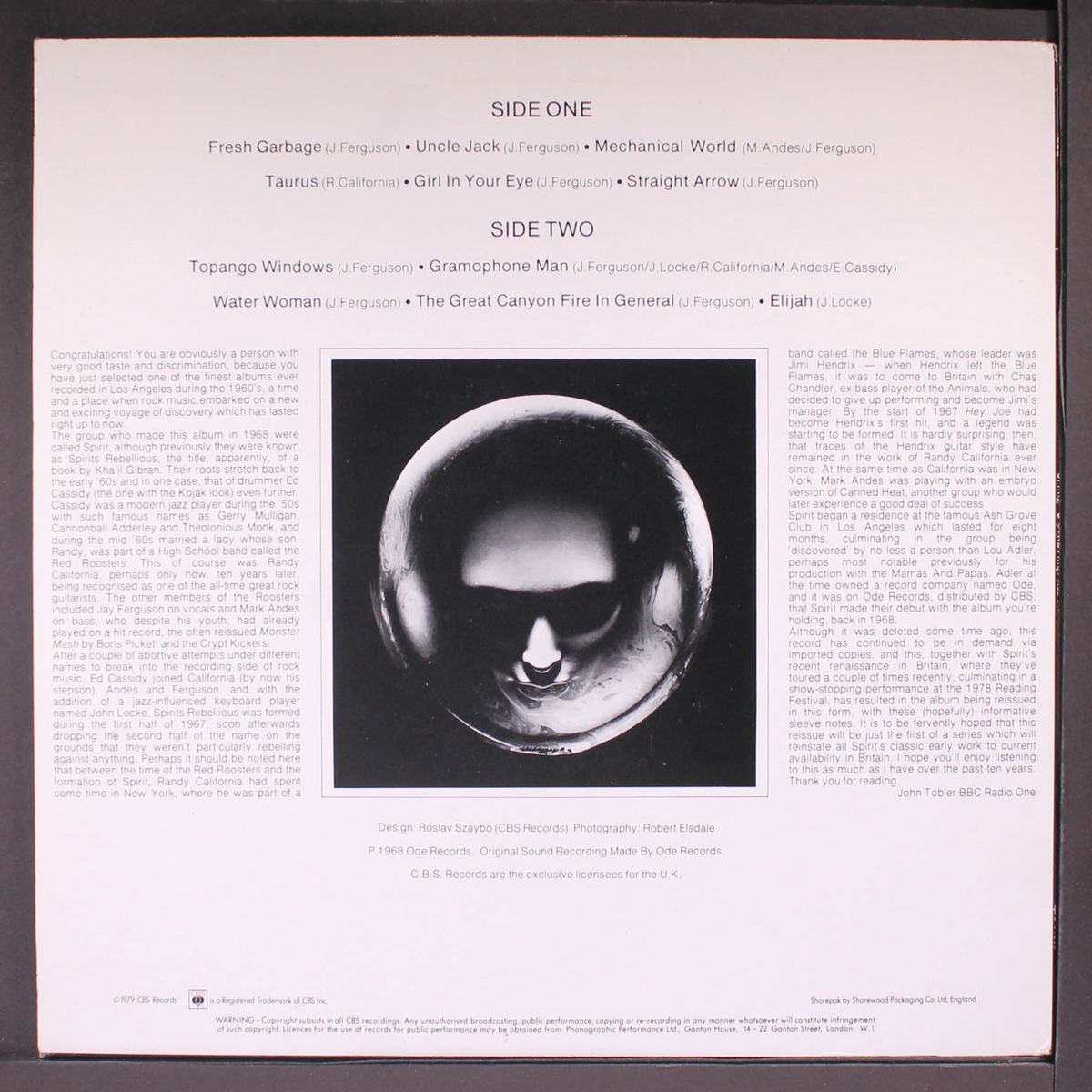 the first album by SPIRIT