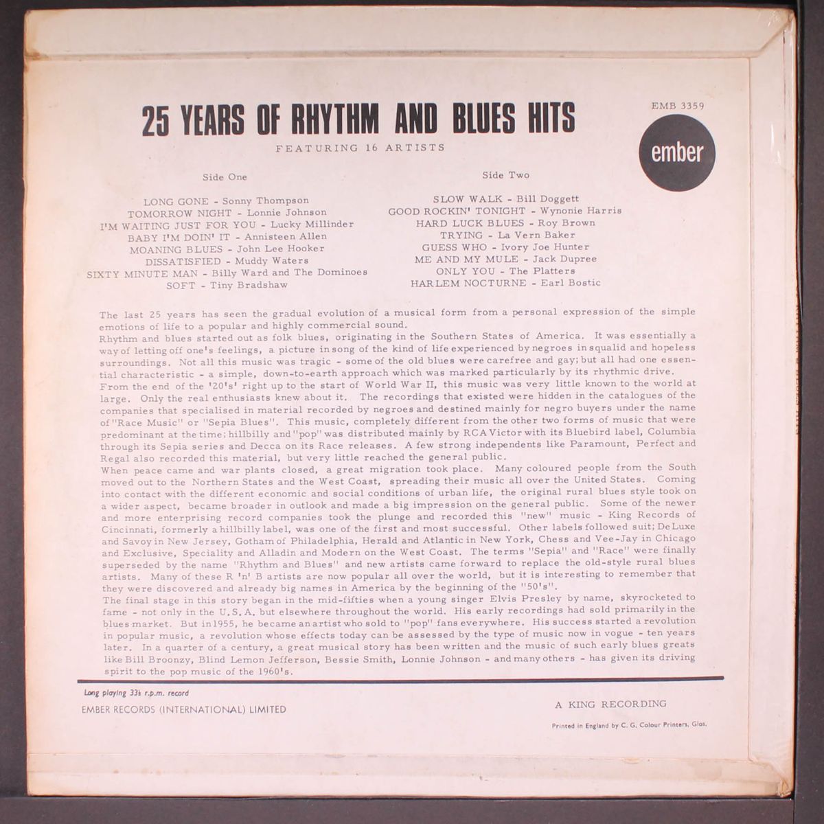 25 years of rhythm & blues hits by VARIOUS