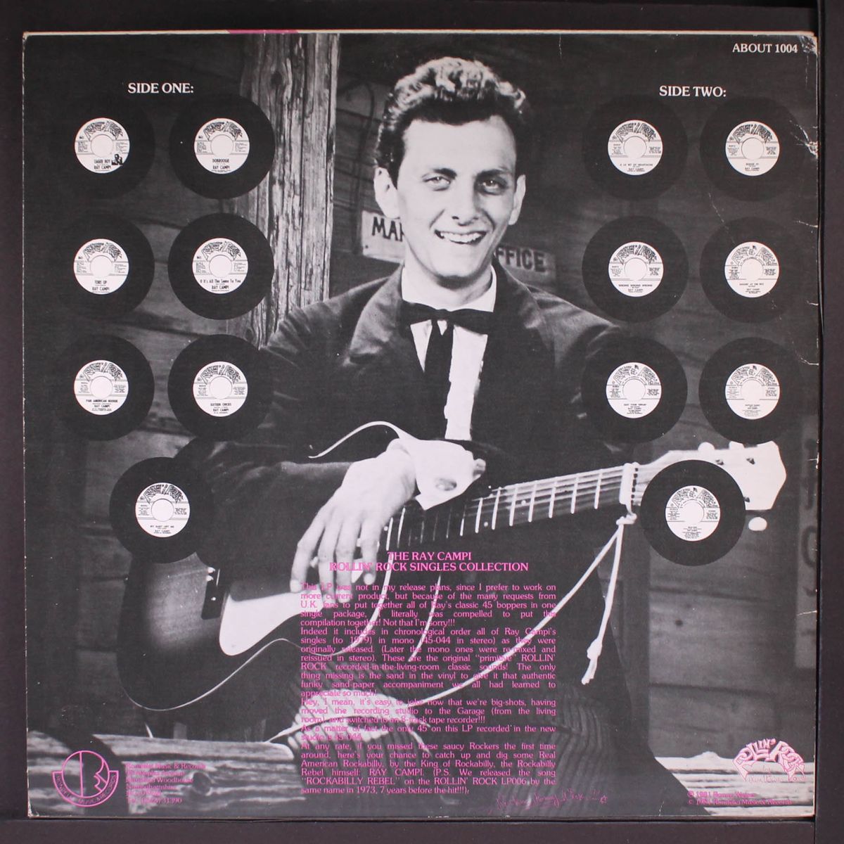 the rollin' rock singles 1971-1978 by RAY CAMPI