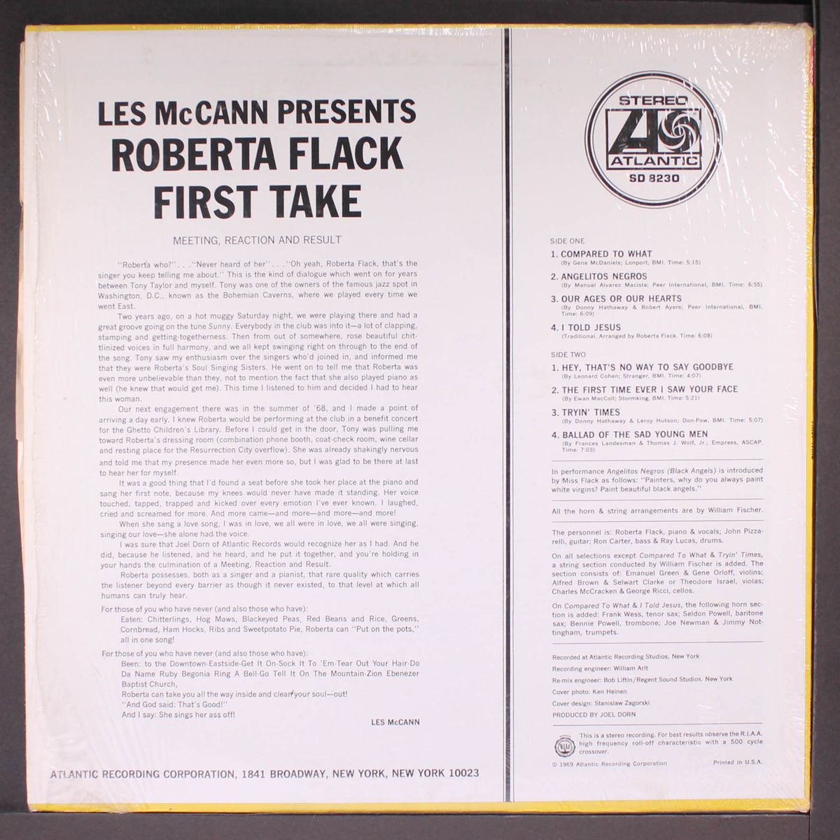 first take by ROBERTA FLACK