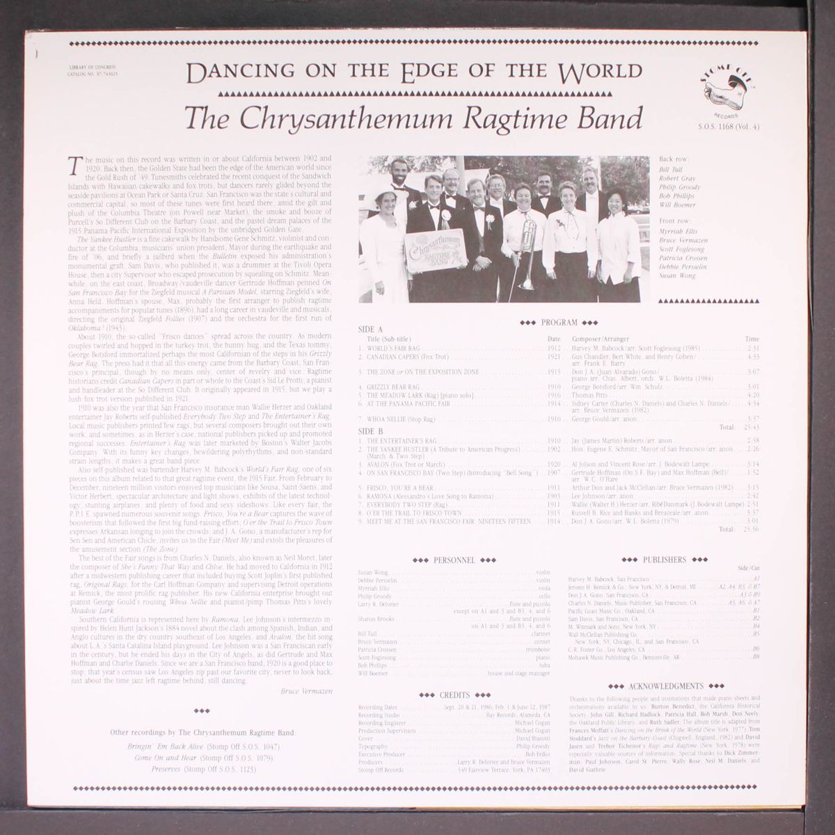 dancing on the edge of the world by CHRYSANTHEMUM RAGTIME BAND