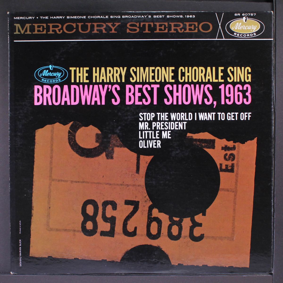 broadway's best shows, 1963 by HARRY SIMEONE CHORALE