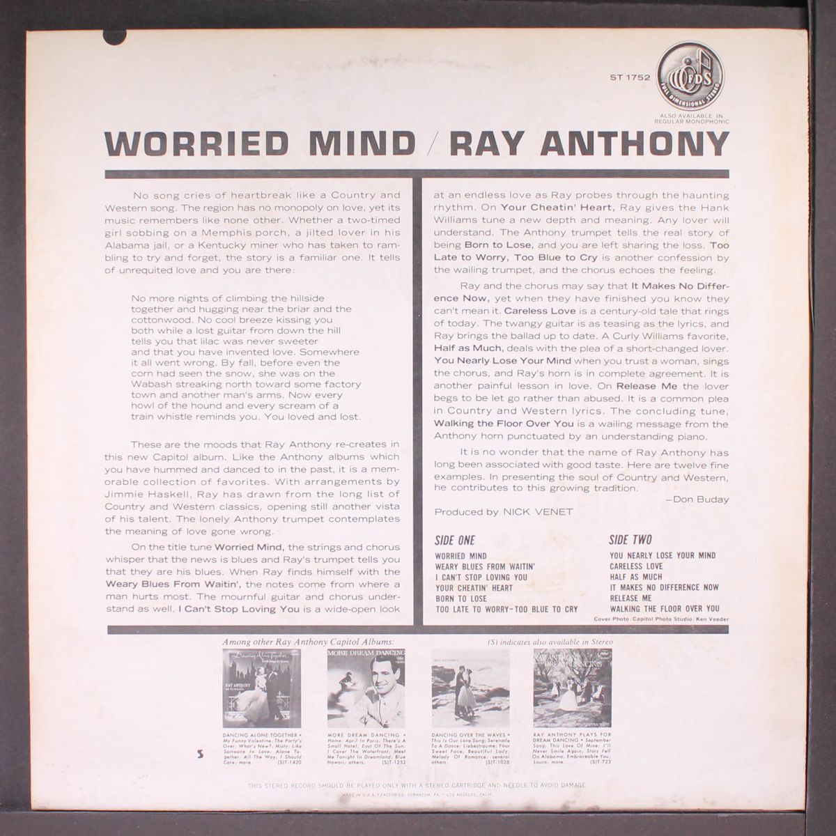 worried mind by RAY ANTHONY
