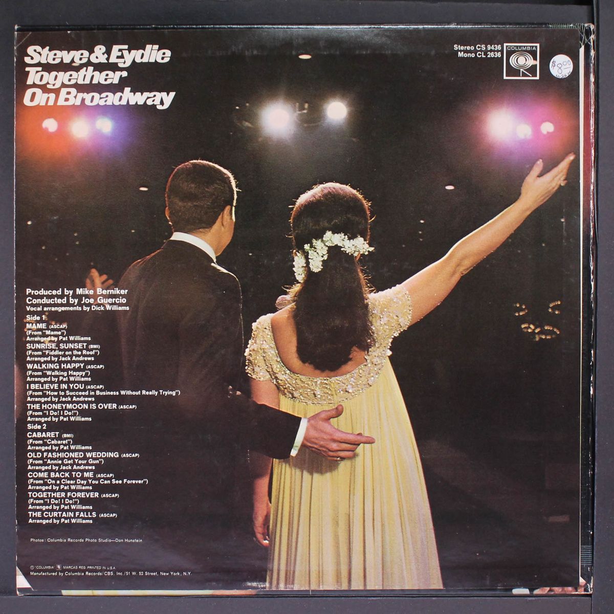 together on broadway by STEVE LAWRENCE & EYDIE GORME