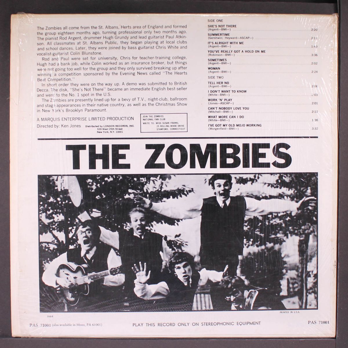 the zombies featuring she's not there by ZOMBIES