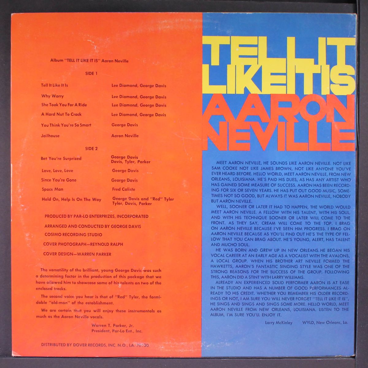 tell it like it is by AARON NEVILLE