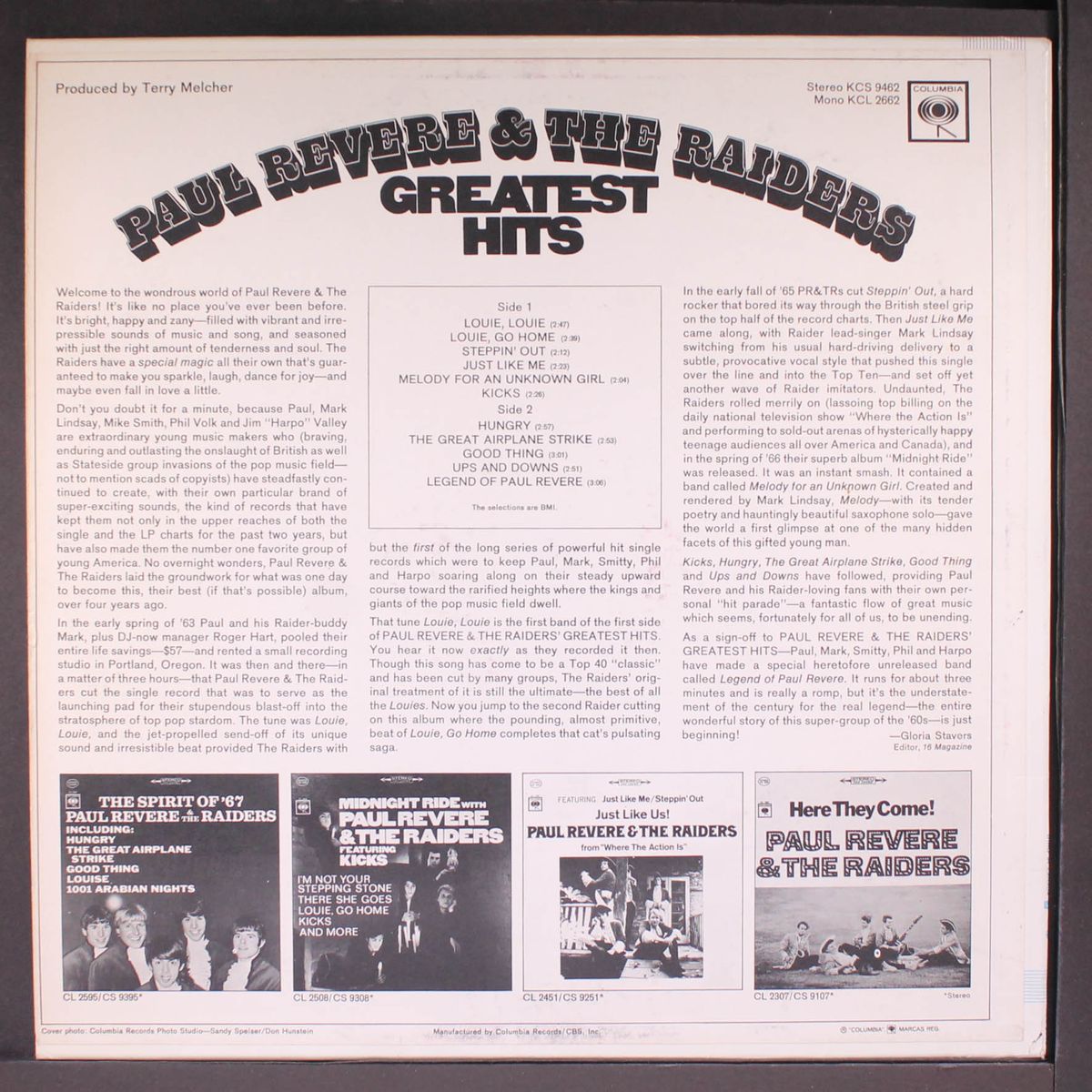 greatest hits by PAUL REVERE & RAIDERS