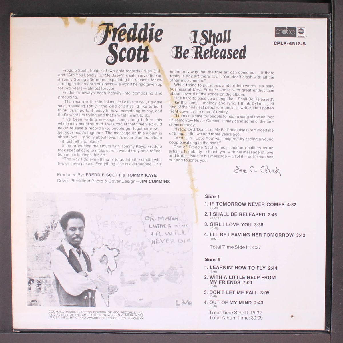 i shall be released by FREDDIE SCOTT