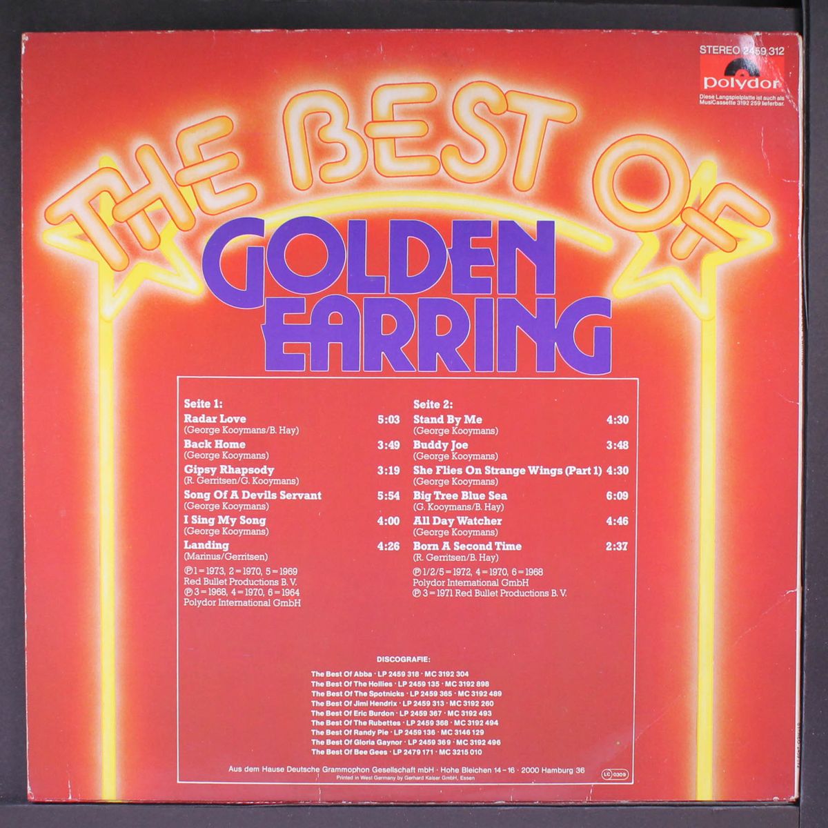best of golden earring by GOLDEN EARRING