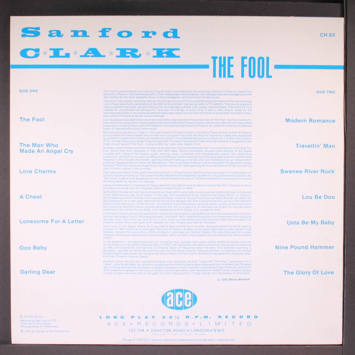 the fool by SANFORD CLARK