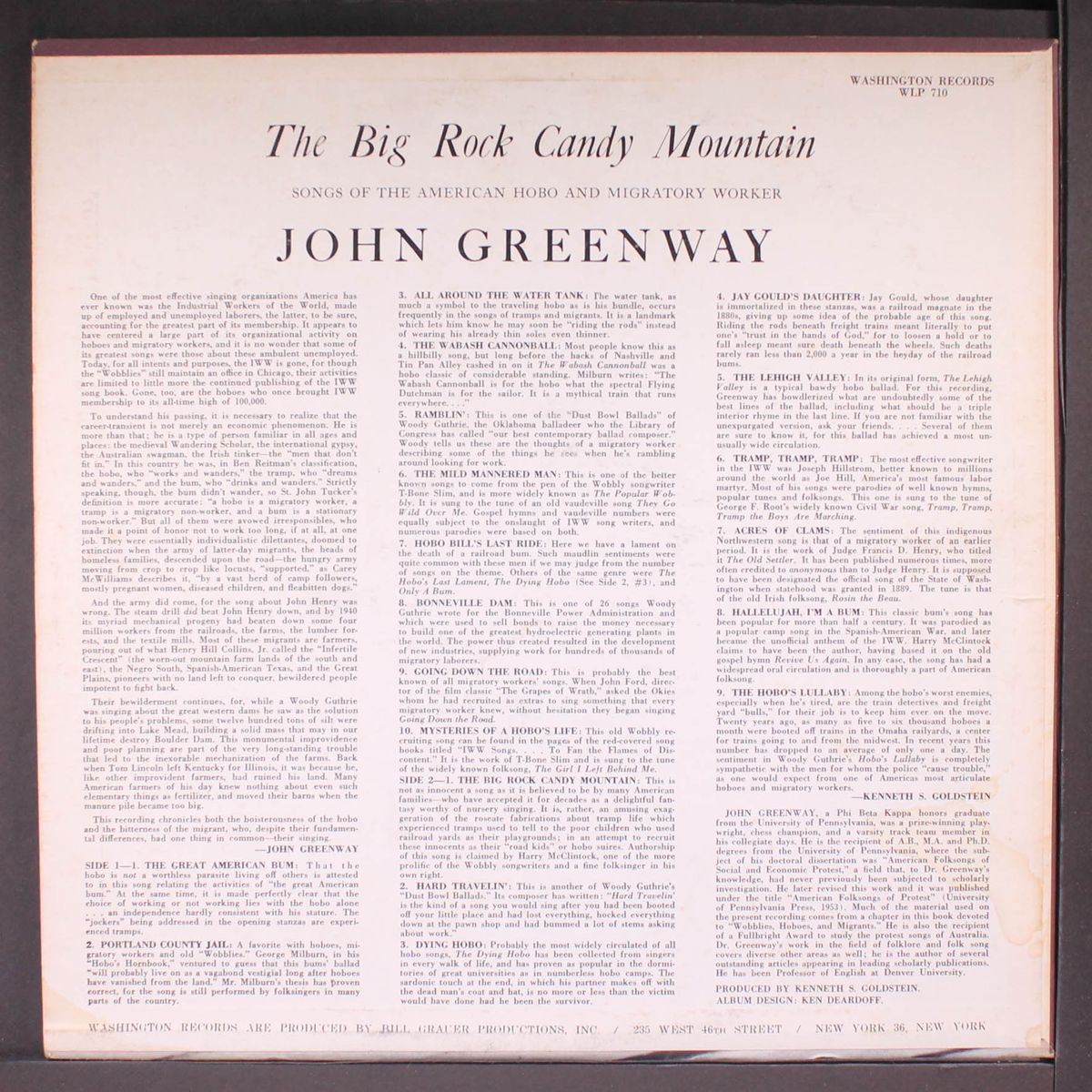 the big rock candy mountain by JOHN GREENWAY