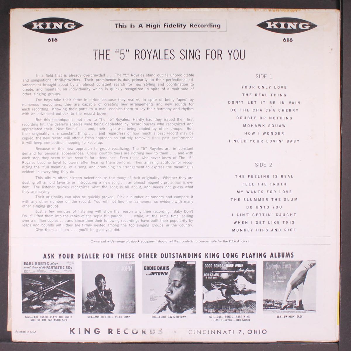 sing for you by FIVE ROYALES