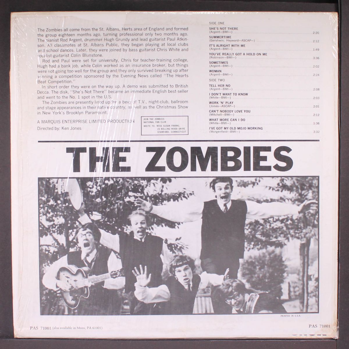 the zombies featuring she's not there by ZOMBIES