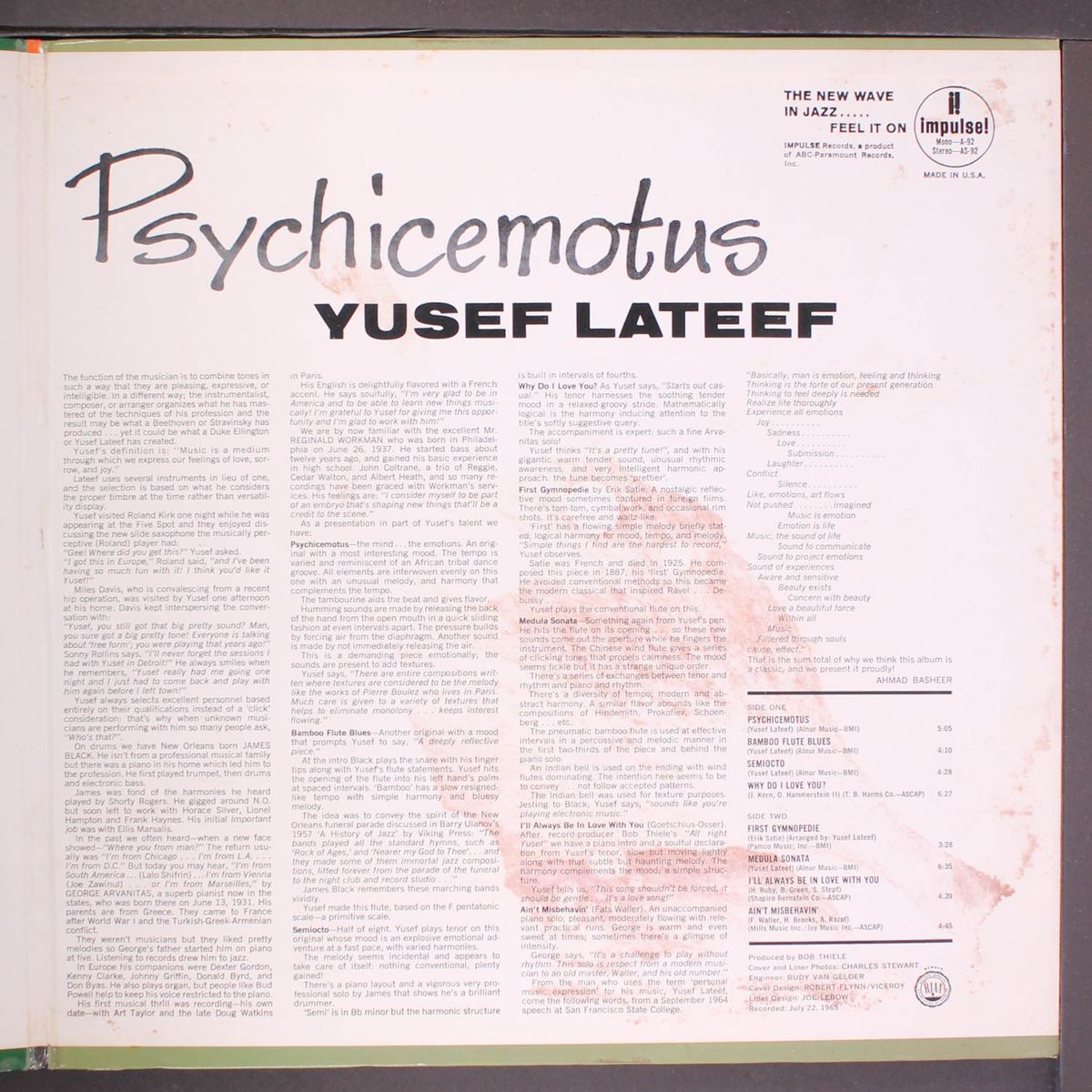 psychicemotus by YUSEF LATEEF