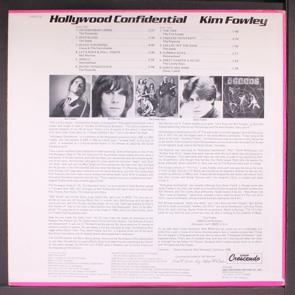 kim fowley's hollywood confidential by VARIOUS