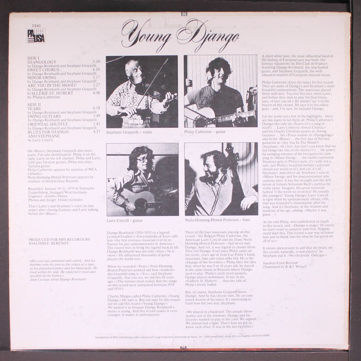 young django by STEPHANE GRAPPELLI