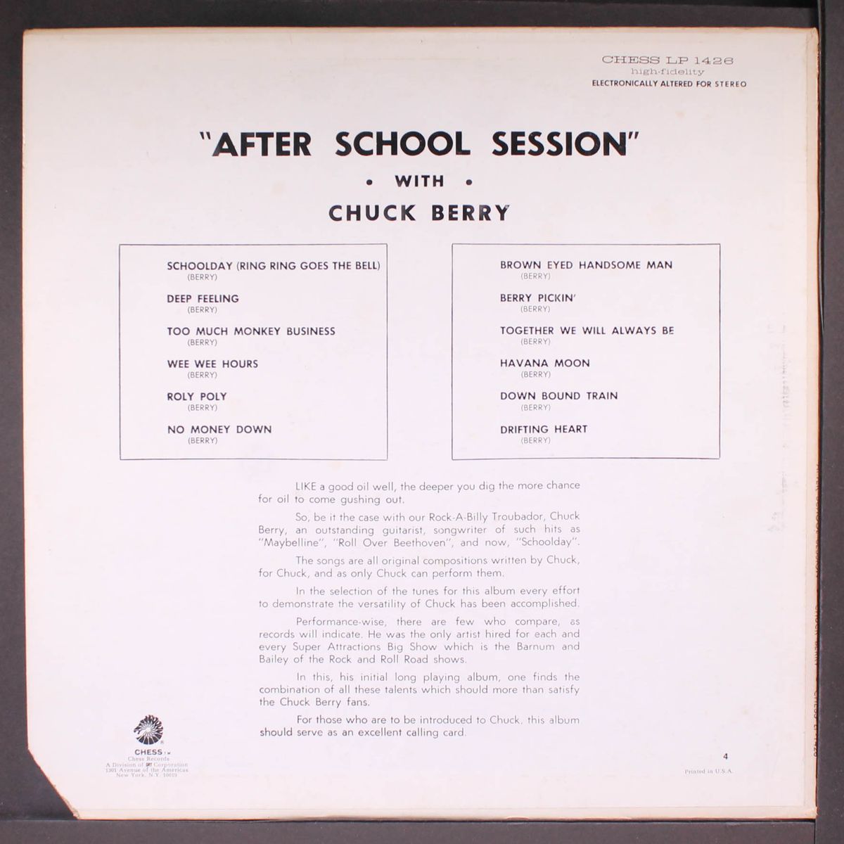 after school session by CHUCK BERRY