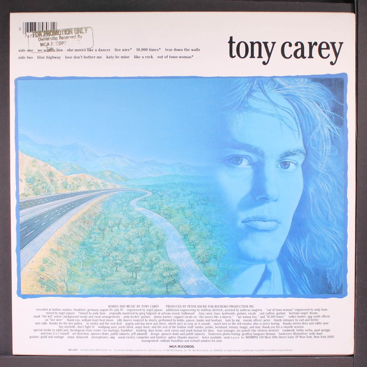 blue highway by TONY CAREY