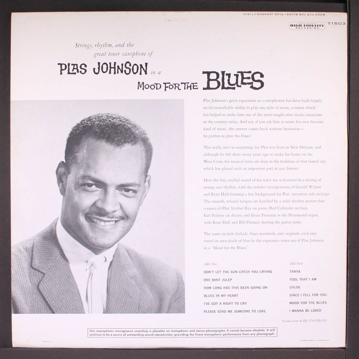 mood for the blues by PLAS JOHNSON