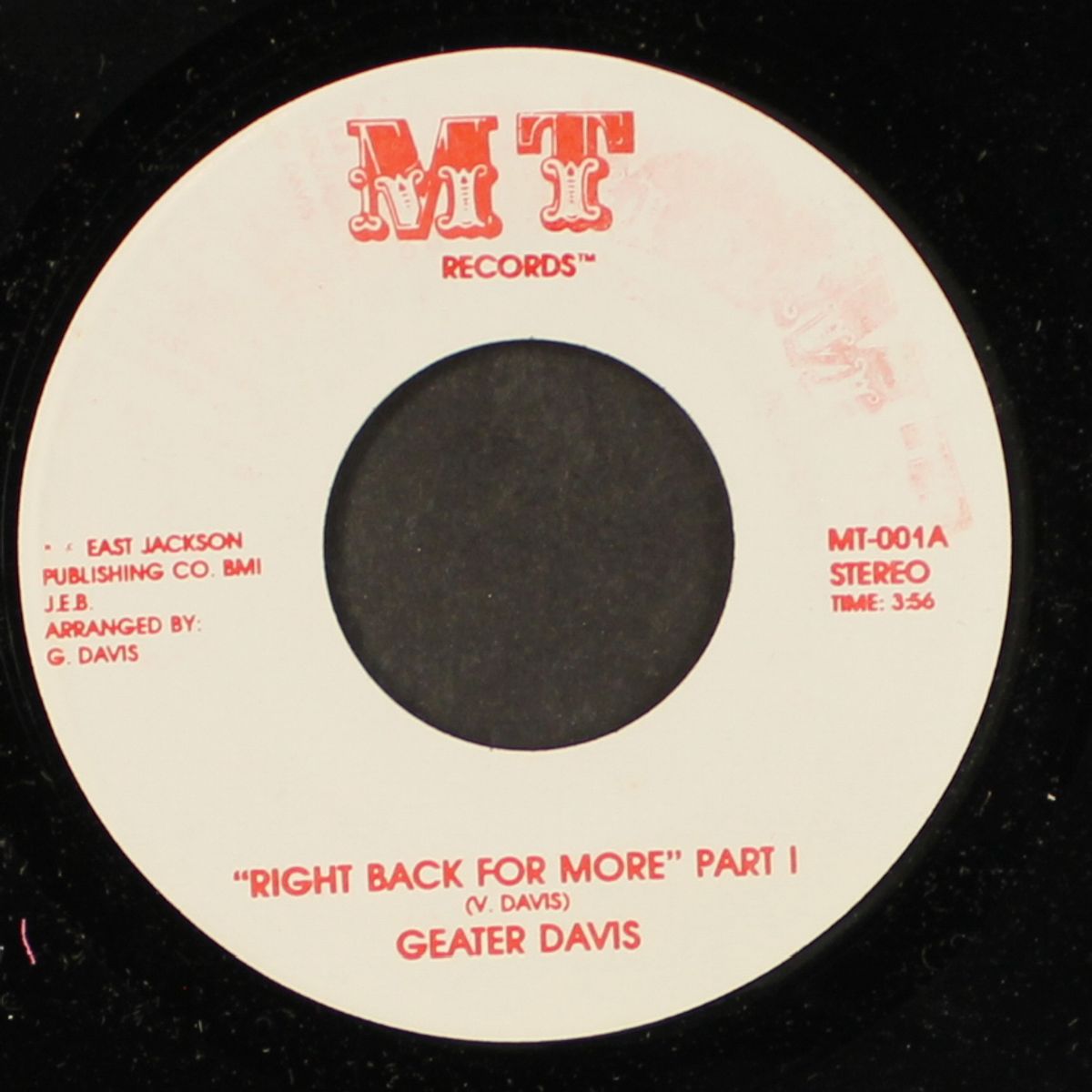 right back for more by GEATER DAVIS