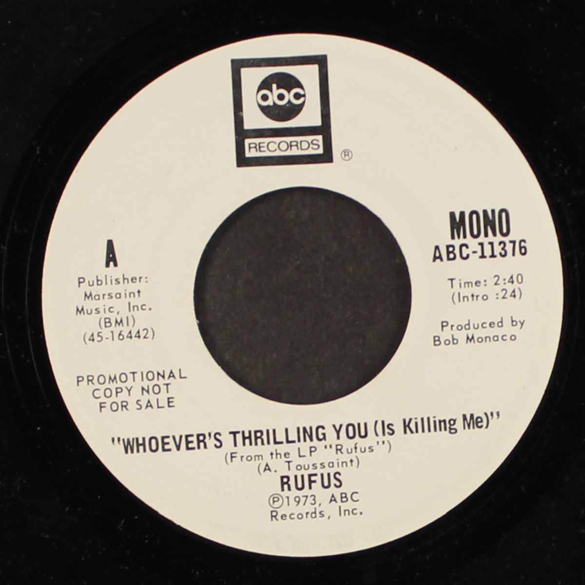 whoever's thrilling you (is killing me) / mono by RUFUS