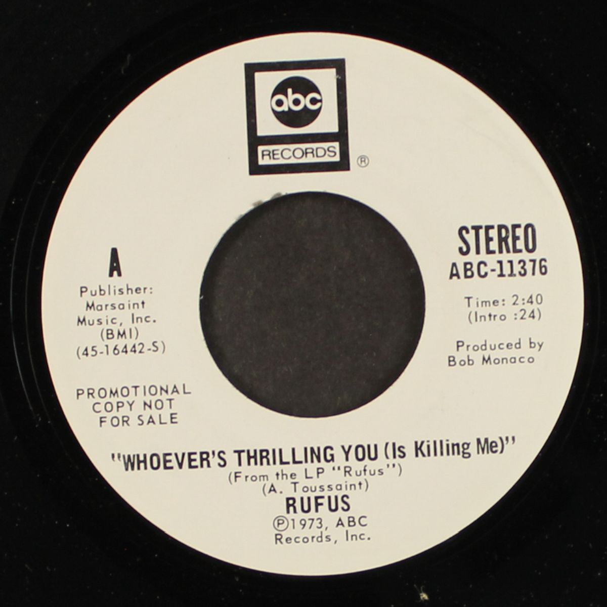 whoever's thrilling you (is killing me) / mono by RUFUS