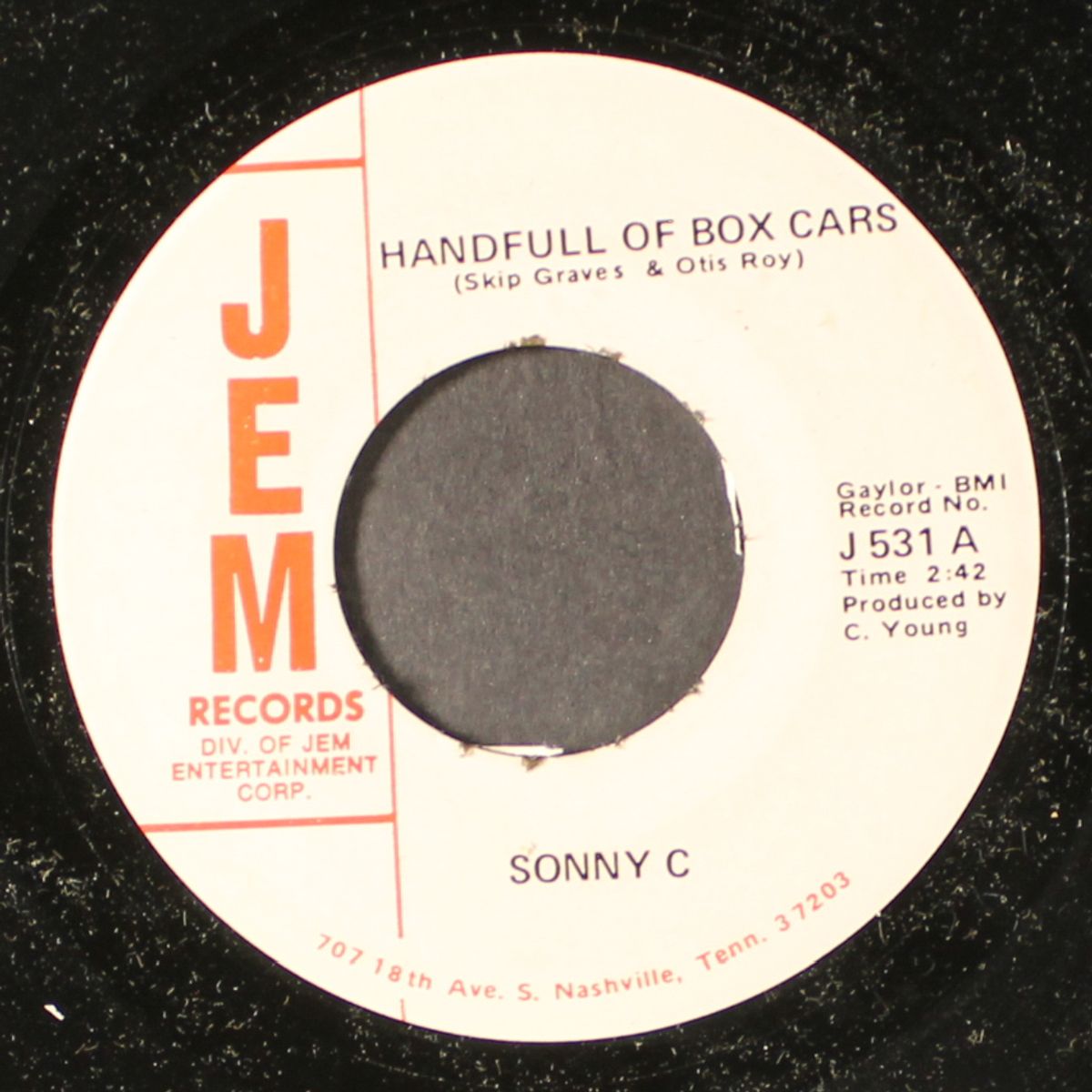 handfull of box cars / may you never be alone like me by SONNY C
