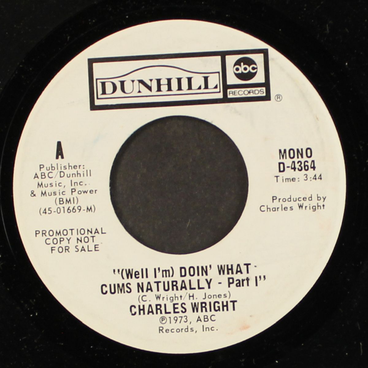 (well i'm) doin' what cums naturally / part 2 by CHARLES WRIGHT