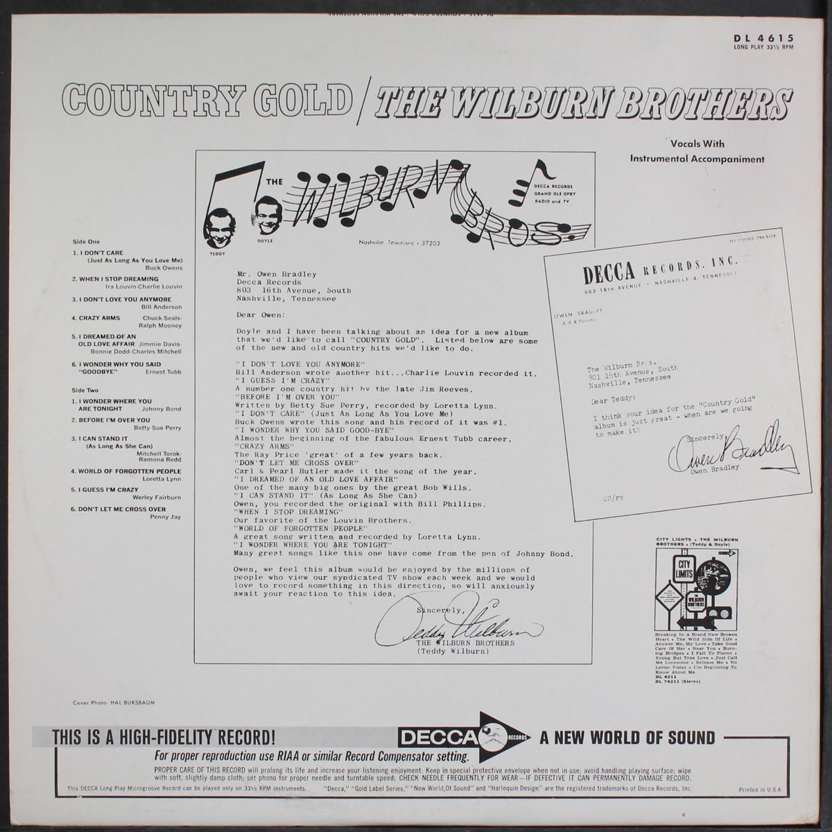 country gold by WILBURN BROTHERS