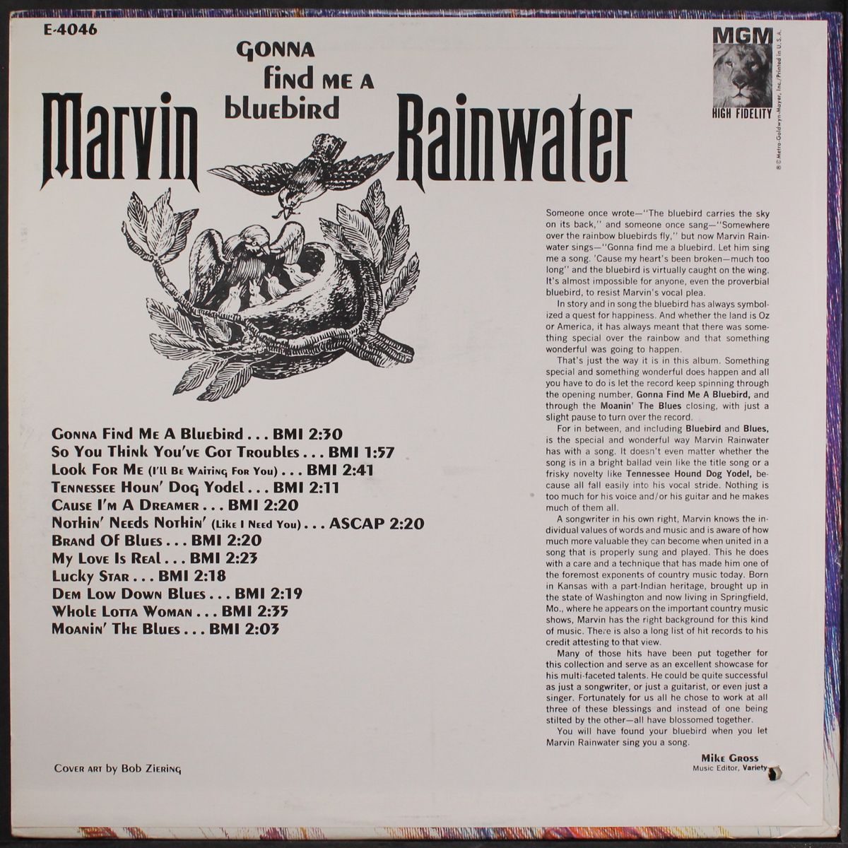 gonna find me a bluebird by MARVIN RAINWATER