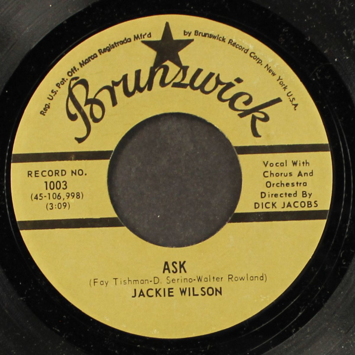 ask / i'll be satisfied by JACKIE WILSON