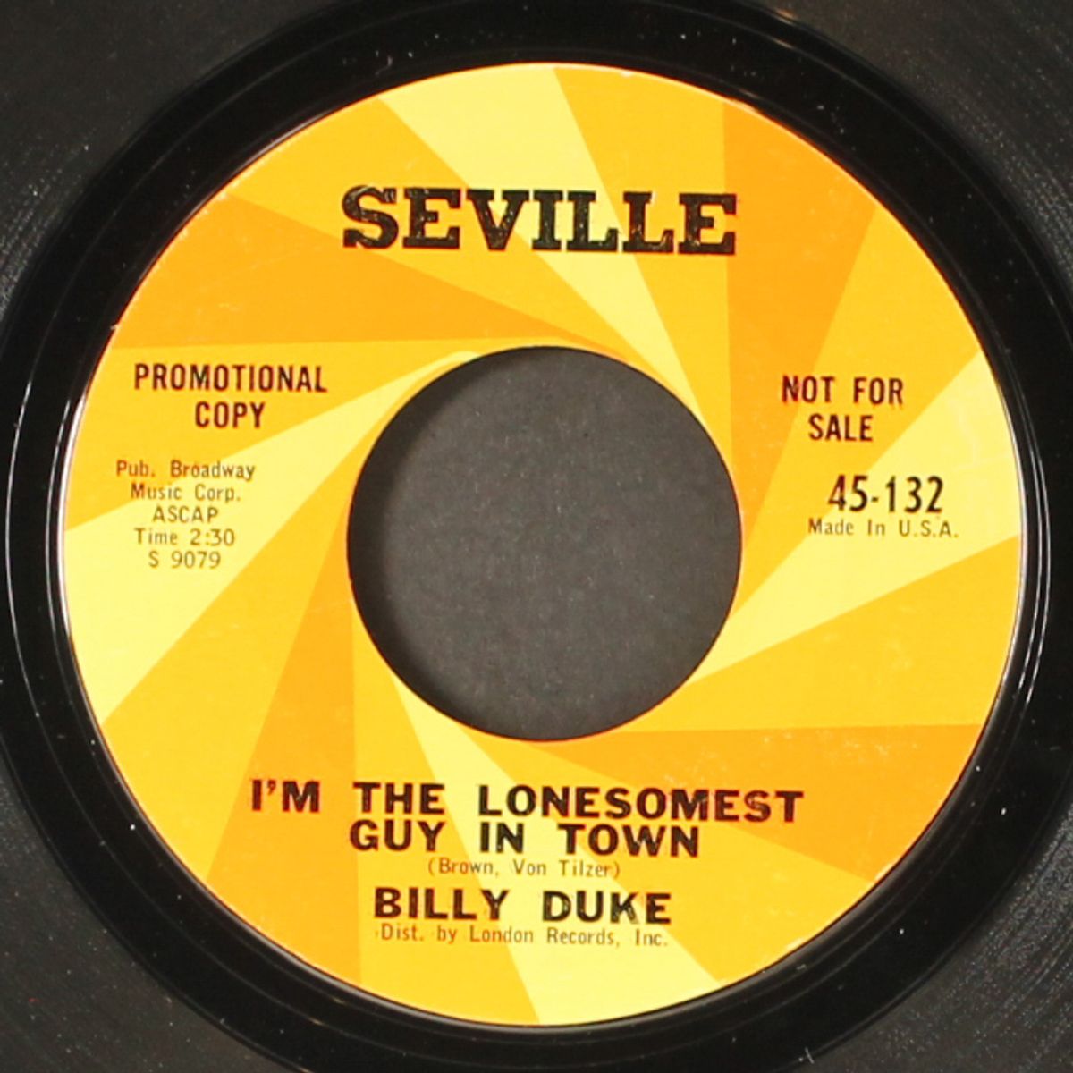 while the bloom is on the rose / i'm the lonesomest guy in town by BILLY DUKE