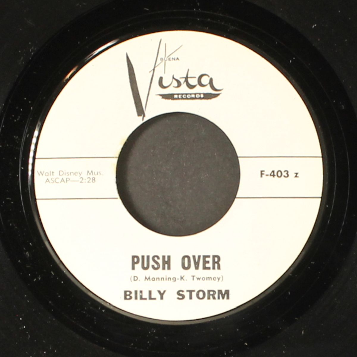 push over / puppy love is here to stay by BILLY STORM