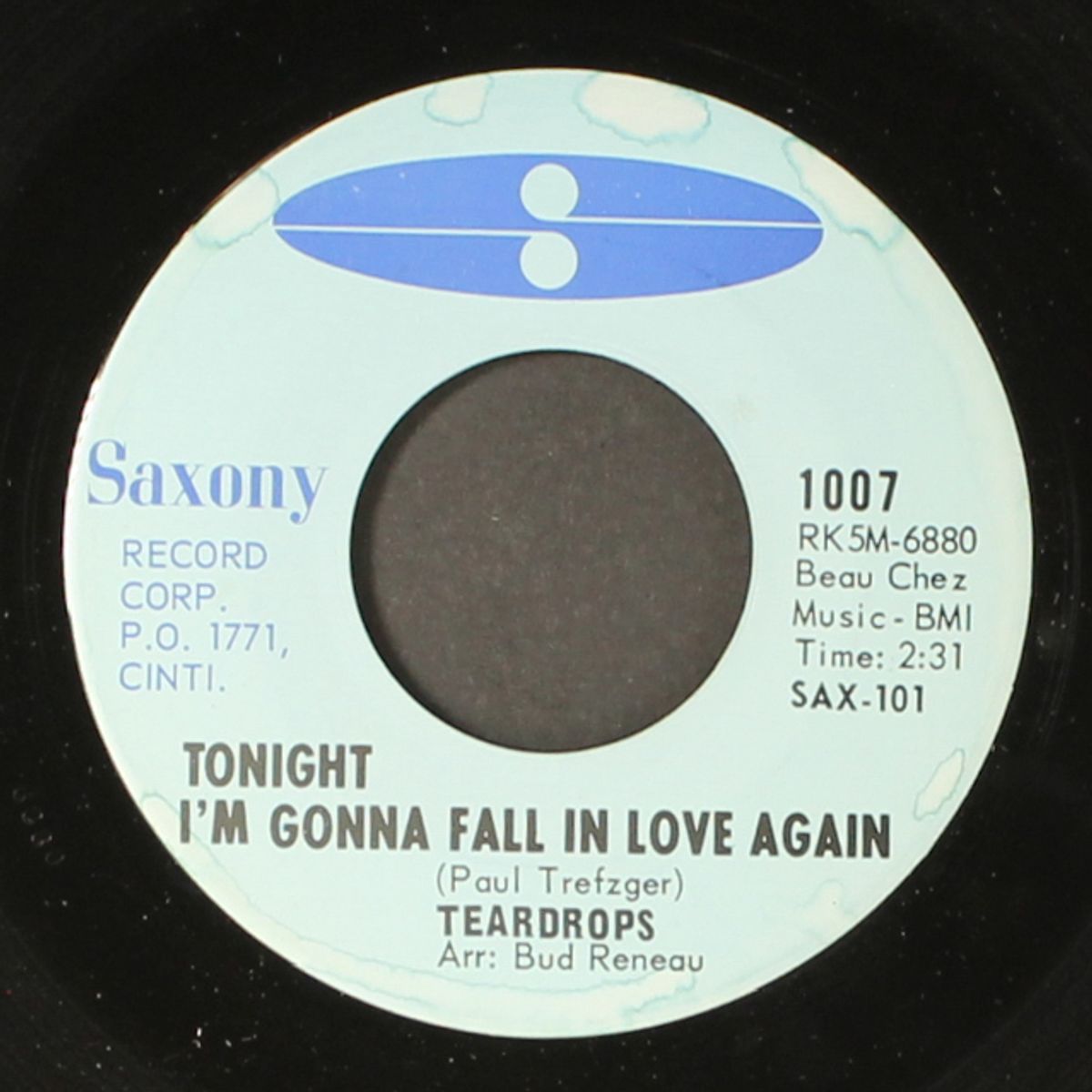 tonight i'm gonna fall in love again / that's why i'll get by by TEARDROPS