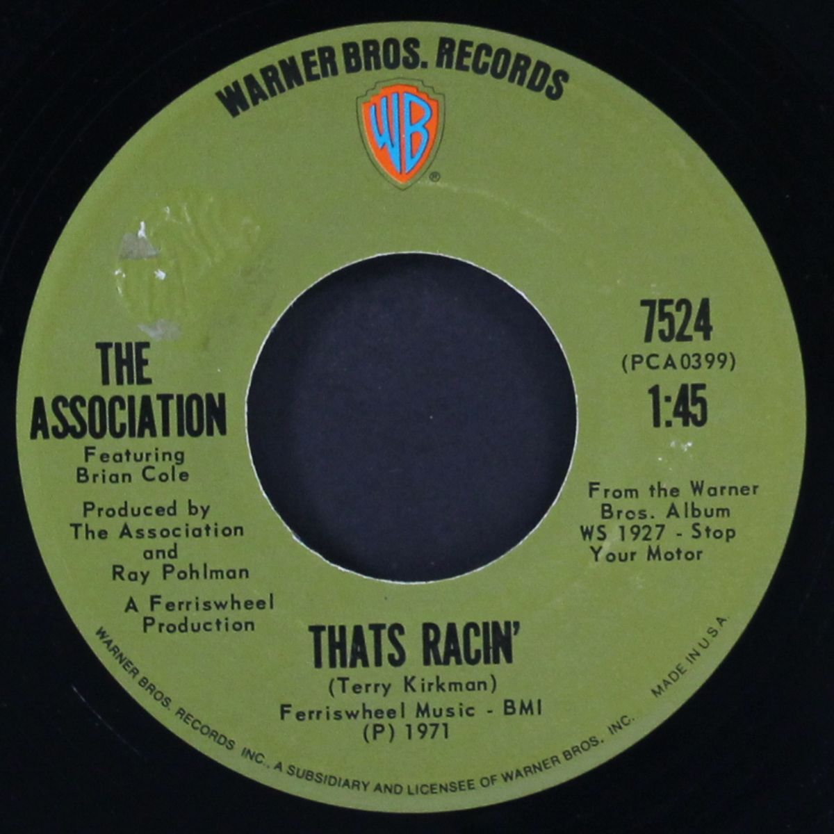 makes me cry / that's racin' by ASSOCIATION