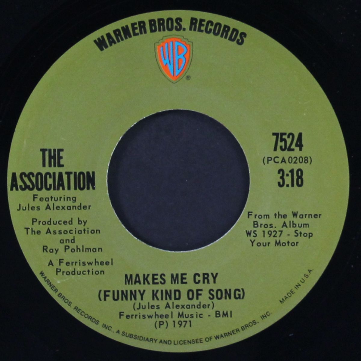 makes me cry / that's racin' by ASSOCIATION