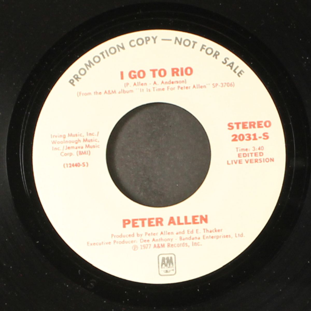 i go to rio / same by PETER ALLEN