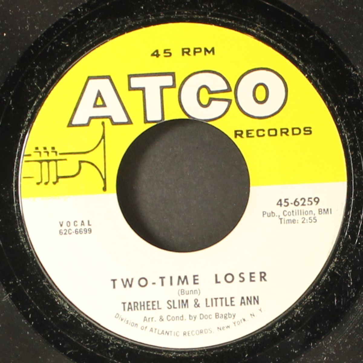 goodnight irene / two-time loser by TARHEEL SLIM & LITTLE ANN