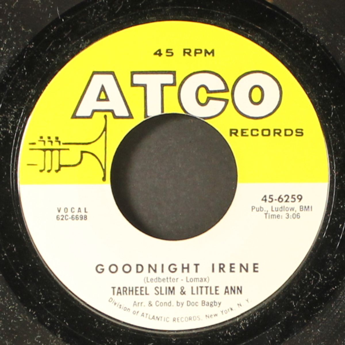goodnight irene / two-time loser by TARHEEL SLIM & LITTLE ANN