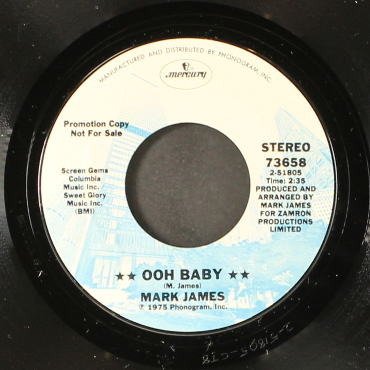 ooh baby / let me down easy by MARK JAMES