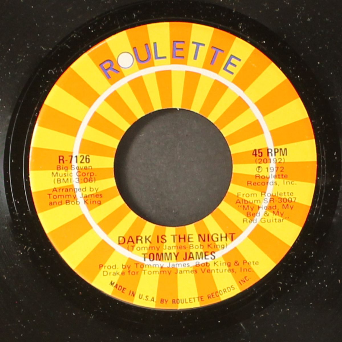 dark is the night / cat's eye in the window by TOMMY JAMES & SHONDELLS