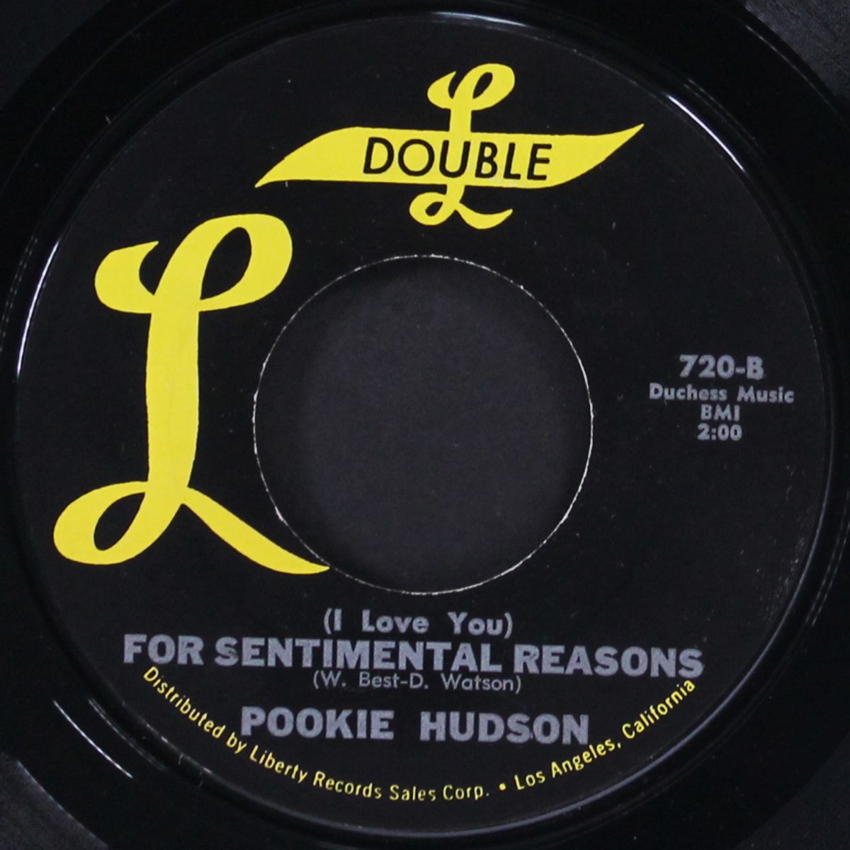 for sentimental reasons / miracles by POOKIE HUDSON & GROUP