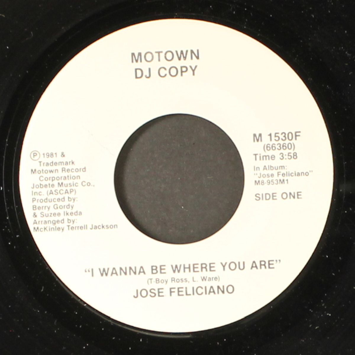 i wanna be where you are / same by JOSE FELICIANO