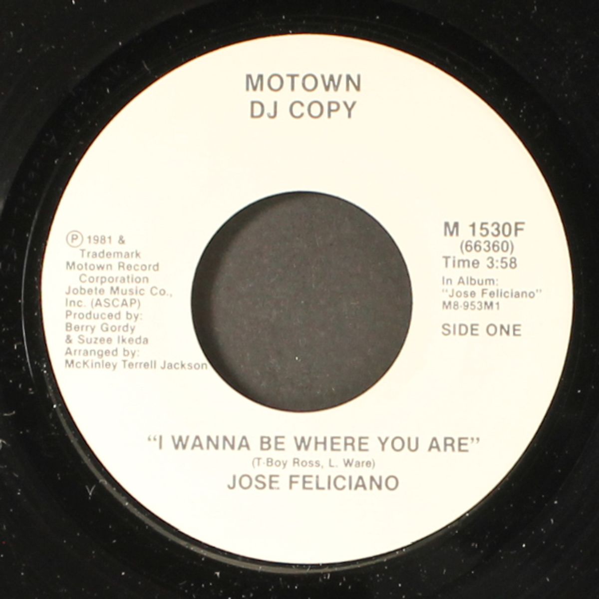 i wanna be where you are / same by JOSE FELICIANO