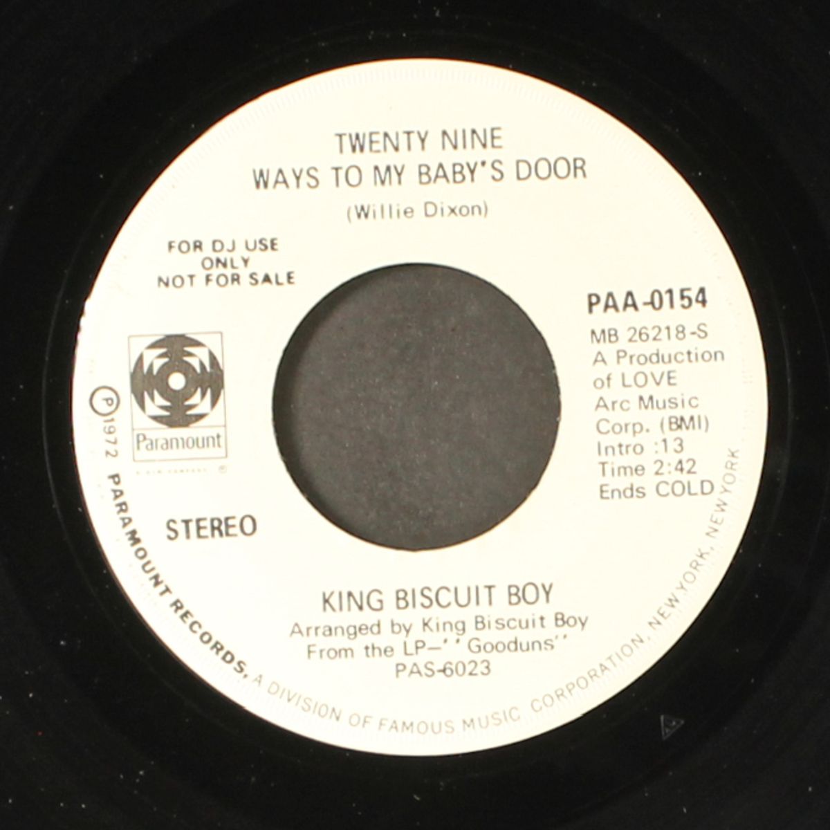 boom, boom, out goes the lights by KING BISCUIT BOY